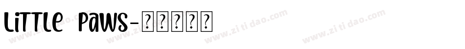 Little Paws字体转换